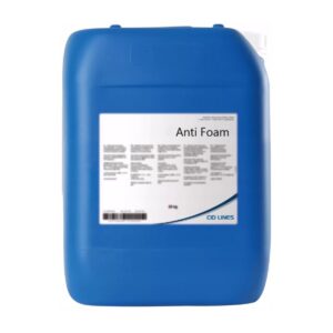 Niebieski kanister z etykietą "Anti Foam" i logo CID LINES.