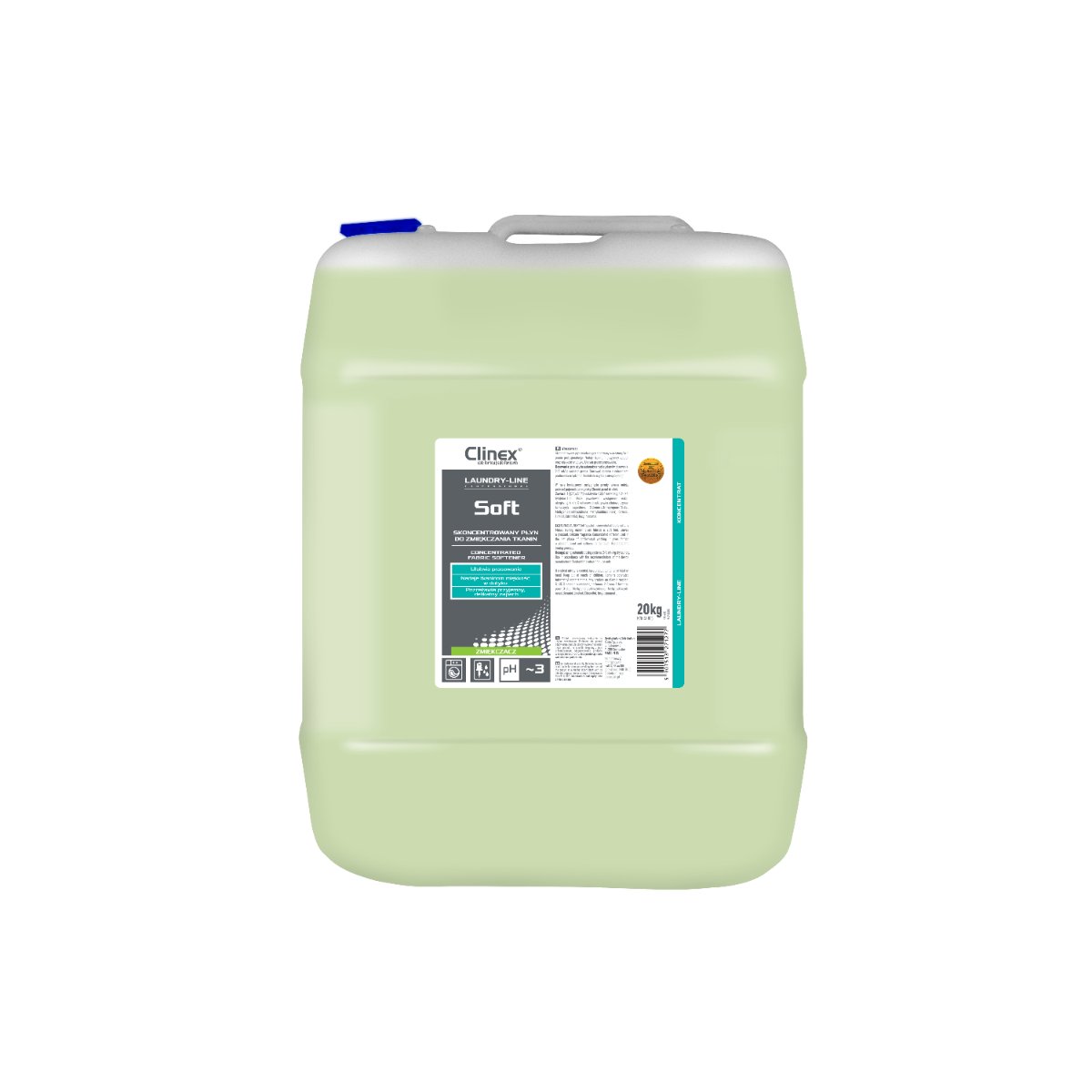 Clinex Soft 20 kg – płyn do zmiękczania tkanin